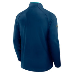NHL Deep Sea Blue Seattle Kraken Fanatics Authentic Pro Rink Training Quarter-Zip Pullover