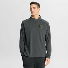 NHL Gray Vegas Golden Knights Fanatics Authentic Pro Rink Training Quarter-Zip Pullover