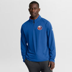 NHL Royal New York Islanders Fanatics Authentic Pro Rink Training Quarter-Zip Pullover