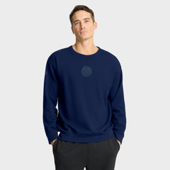 NHL Navy Edmonton Oilers Fanatics Authentic Pro Road Tri-Blend Sweatshirt