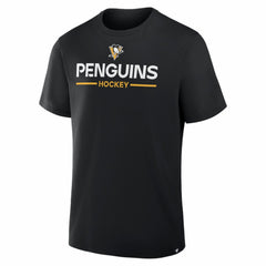NHL Black Pittsburgh Penguins Fanatics Authentic Pro Primary T-Shirt