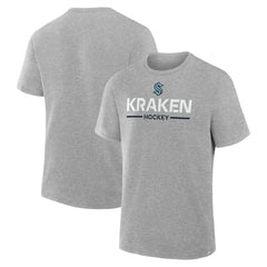 NHL Gray Seattle Kraken Fanatics Authentic Pro Primary T-Shirt
