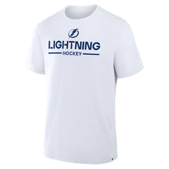 NHL White Tampa Bay Lightning Fanatics Authentic Pro Primary T-Shirt