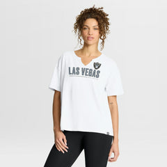 Women's Redzone Slub Boxy T-Shirt - Las Vegas Raiders