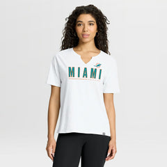 Women's Redzone Slub Boxy T-Shirt - Miami Dolphins