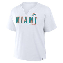 Women's Redzone Slub Boxy T-Shirt - Miami Dolphins