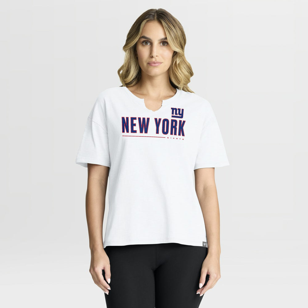 Women's Redzone Slub Boxy T-Shirt - New York Giants