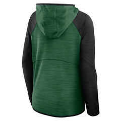 Women's Redzone End Around Pass Raglan Full-Zip Hoodie - New York Jets