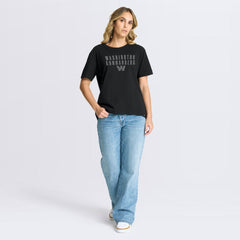 Women's Blackout Kneel Down Legacy T-Shirt - Washington Commanders