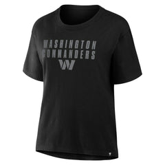 Women's Blackout Kneel Down Legacy T-Shirt - Washington Commanders