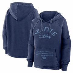 Women's Oversized Raglan Gridiron Hoodie - Seattle Seahawks