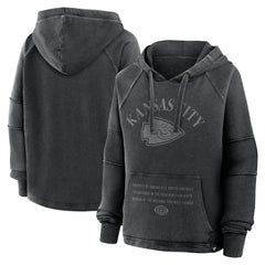 Women's Oversized Raglan Gridiron Hoodie - Kansas City Chiefs