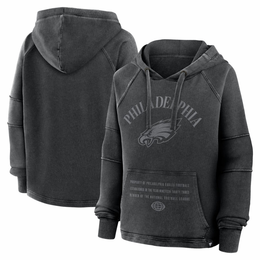 Women's Oversized Raglan Gridiron Hoodie - Philadelphia Eagles