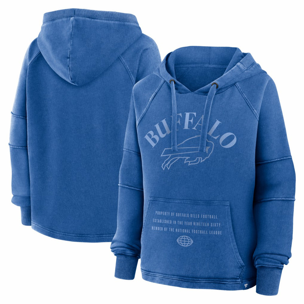 Women's Oversized Raglan Gridiron Hoodie - Buffalo Bills