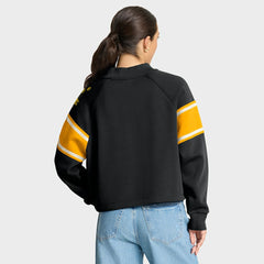 Oversized Hometown Toss Sweep Mock Neck Pullover - Pittsburgh Steelers