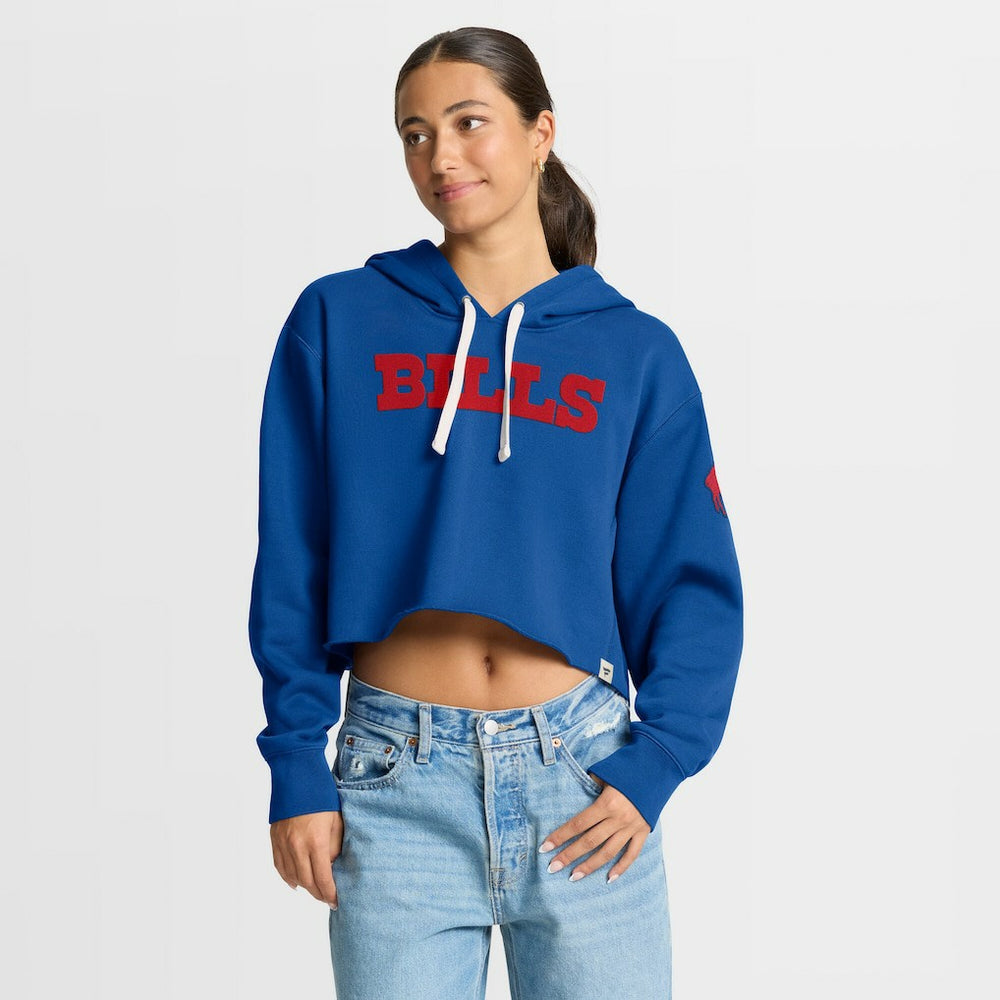 Women's Oversized Hometown Heritage Cropped Hoodie - Buffalo Bills