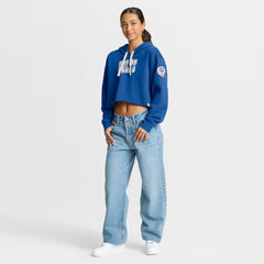 Women's Oversized Hometown Heritage Cropped Hoodie - Indianapolis Colts