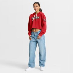 Women's Oversized Hometown Heritage Cropped Hoodie - San Francisco 49ers
