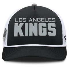 NHL Black/White Los Angeles Kings Fanatics Authentic Pro Rink A-Frame Adjustable Hat