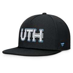 NHL Black Utah Mammoth Fanatics Authentic Pro Rink Team Code Snapback Hat