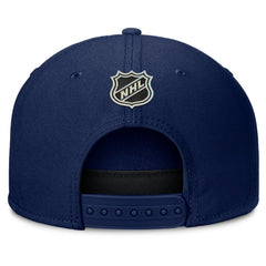 NHL Navy Columbus Blue Jackets Fanatics Authentic Pro Rink Team Code Snapback Hat