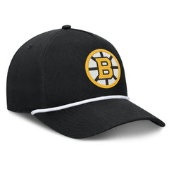 NHL Black Boston Bruins Fanatics Authentic Pro Rink Roper A-Frame Adjustable Hat