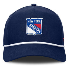 NHL Navy New York Rangers Fanatics Authentic Pro Rink Roper A-Frame Adjustable Hat