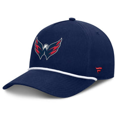 NHL Navy Washington Capitals Fanatics Authentic Pro Rink Roper A-Frame Adjustable Hat