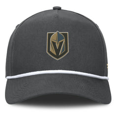 NHL Charcoal Vegas Golden Knights Fanatics Authentic Pro Rink Roper A-Frame Adjustable Hat