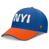 NHL Royal/Orange New York Islanders Fanatics Authentic Pro Rink Team Code Flex Hat