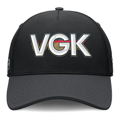 NHL Black/Charcoal Vegas Golden Knights Fanatics Authentic Pro Rink Team Code Flex Hat