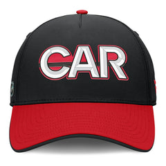 NHL Black/Red Carolina Hurricanes Fanatics Authentic Pro Rink Team Code Flex Hat