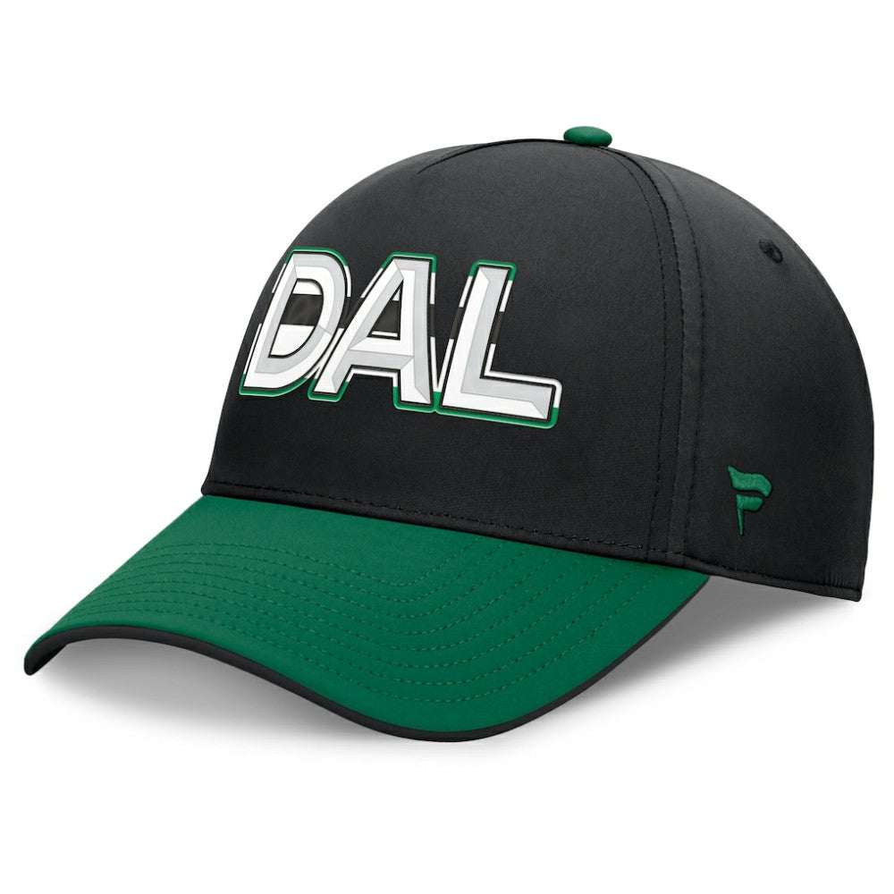 NHL Black/Kelly Green Dallas Stars Fanatics Authentic Pro Rink Team Code Flex Hat