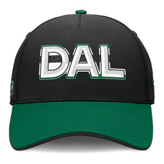 NHL Black/Kelly Green Dallas Stars Fanatics Authentic Pro Rink Team Code Flex Hat