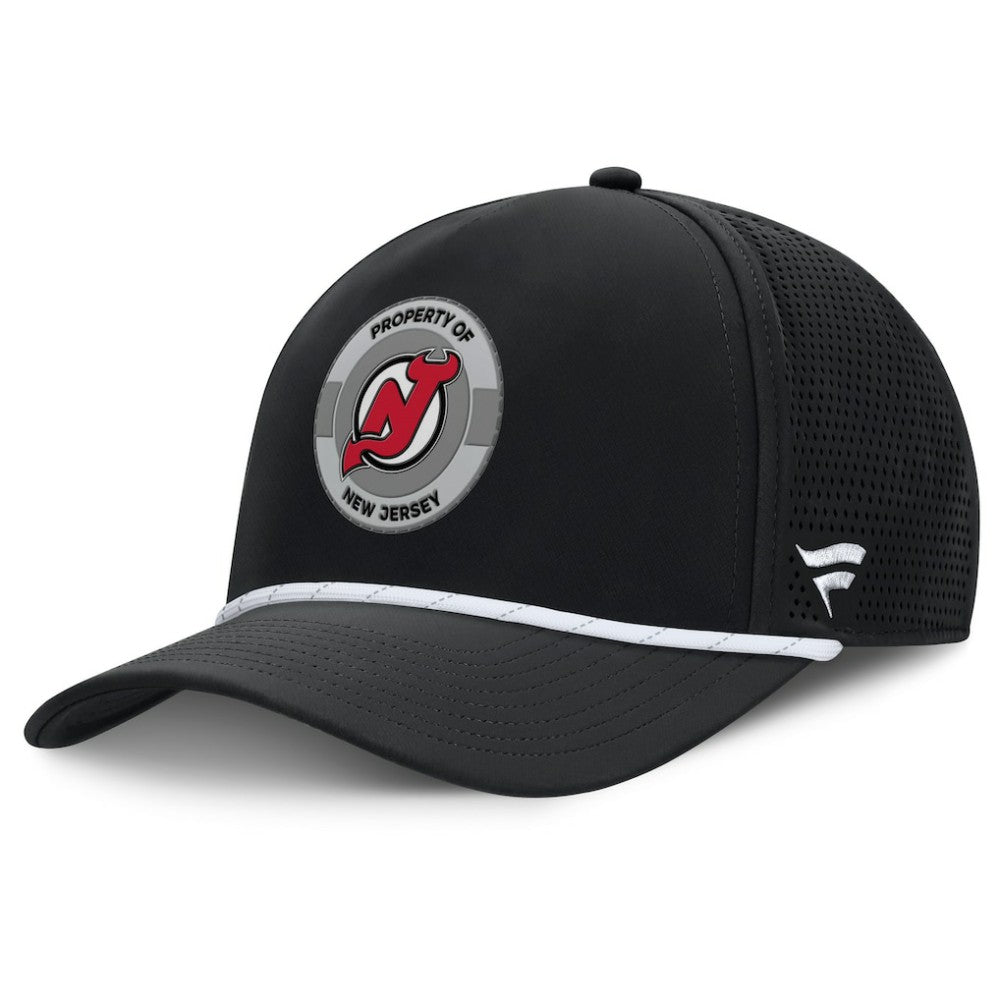 NHL Black New Jersey Devils Fanatics Authentic Pro Rink Adjustable Hat