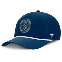 NHL Deep Sea Blue Seattle Kraken Fanatics Authentic Pro Rink Adjustable Hat