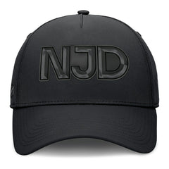 NHL Black New Jersey Devils Fanatics Authentic Pro Road Team Code Flex Hat