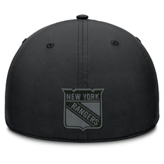 NHL Black New York Rangers Fanatics Authentic Pro Road Team Code Flex Hat