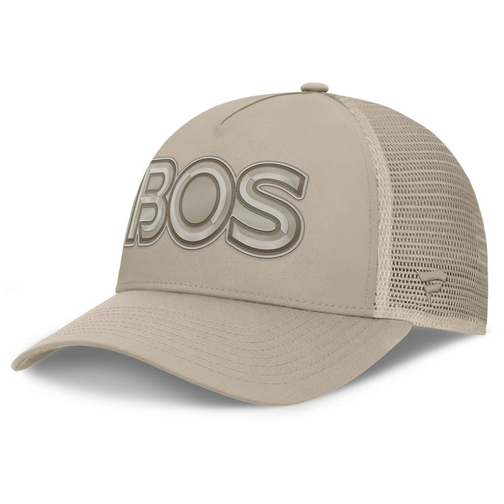 NHL Tan Boston Bruins Fanatics Women's Authentic Pro Road Trucker Adjustable Hat