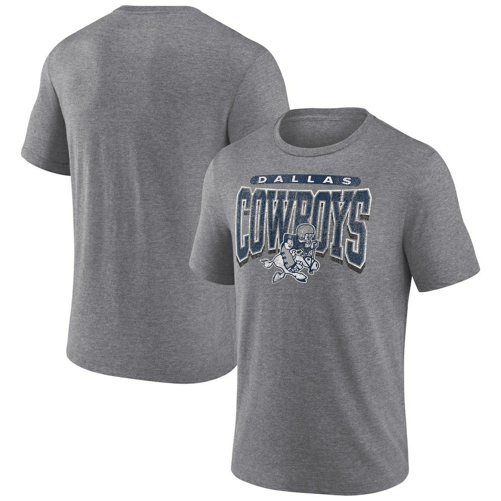 Warped Block Tri-Blend T-Shirt - Dallas Cowboys