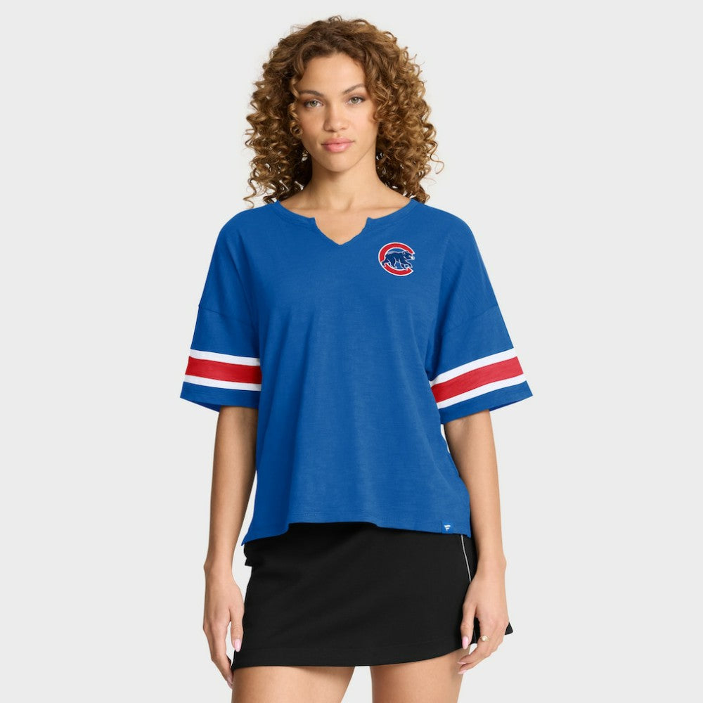 MLB Chicago Cubs Fanatics Women's Curl Route T-Shirt