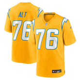 Joe Alt Alternate Charger Power Game Player Jersey - Los Angeles Chargers
