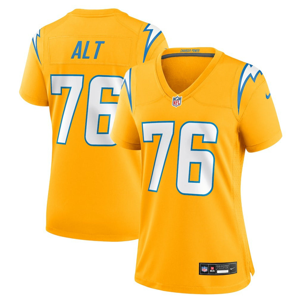 Joe Alt Women's Alternate Charger Power Game Jersey - Los Angeles Chargers