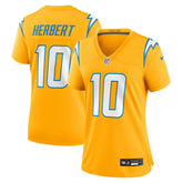 Justin Herbert Women's Alternate Charger Power Game Jersey - Los Angeles Chargers
