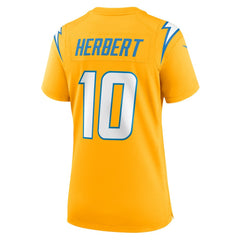 Justin Herbert Women's Alternate Charger Power Game Jersey - Los Angeles Chargers