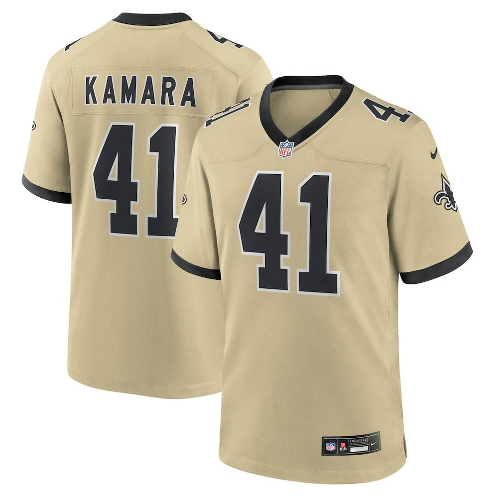 Alvin Kamara Gameday Golds Alternate Game Player Jersey - New Orleans Saints