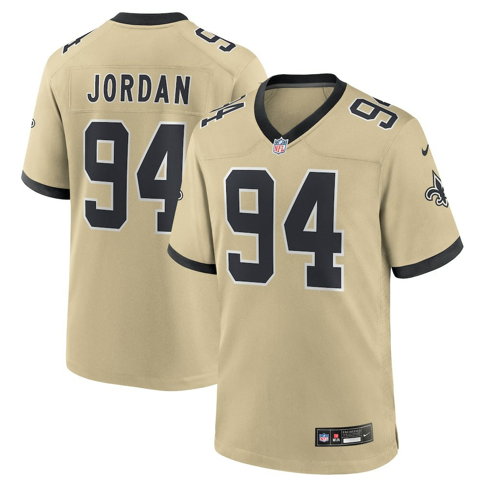 Cameron Jordan Gameday Golds Alternate Game Player Jersey - New Orleans Saints