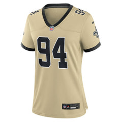 Cameron Jordan Women's Gameday Golds Alternate Game Player Jersey - New Orleans Saints