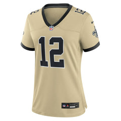 Chris Olave Women's Gameday Golds Alternate Game Player Jersey - New Orleans Saints