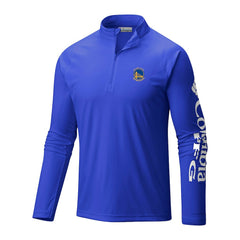 NBA Golden State Warriors Terminal Tackle Raglan Omni-Shade Quarter-Zip Jacket sale